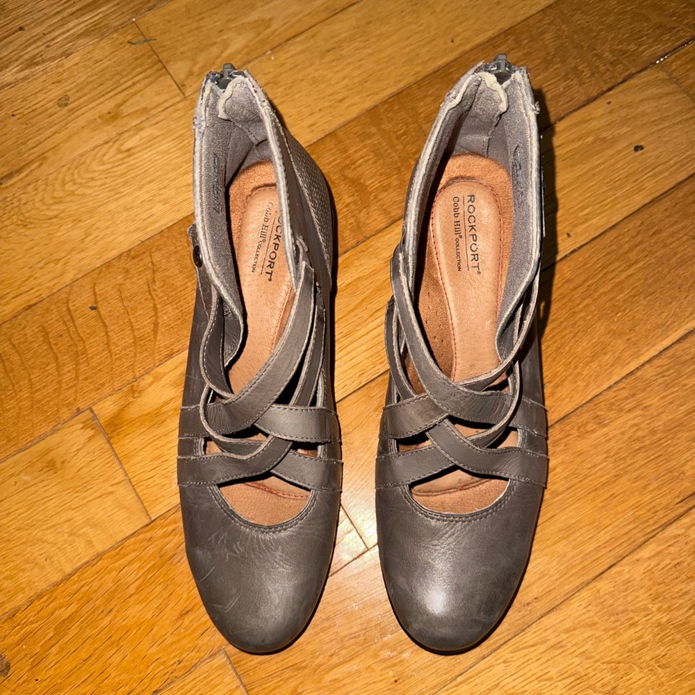 Rockport Women's Taupe/Charcoal Ankle Booties